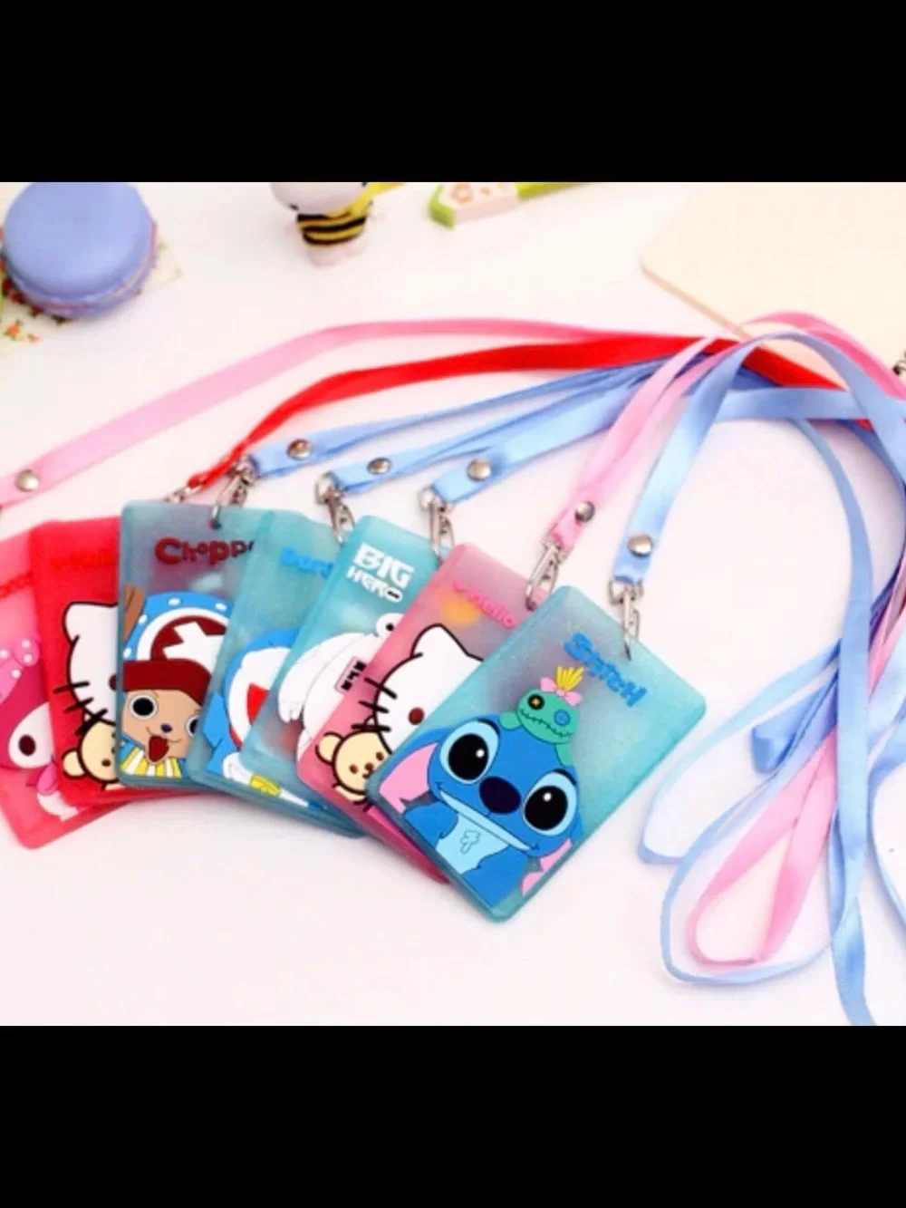 Cute Character Lanyard Card Holder